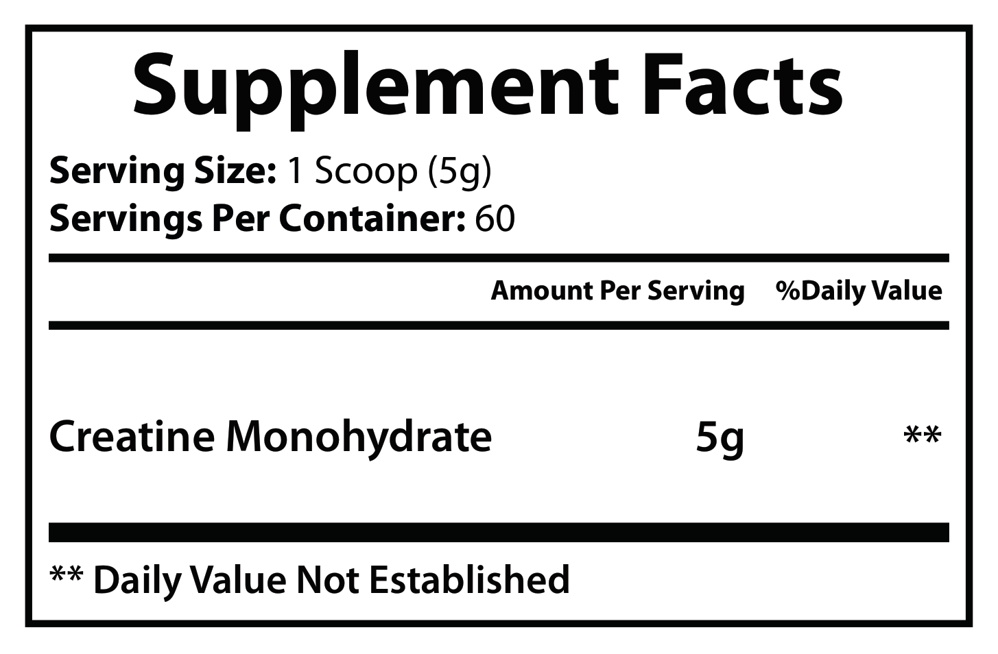 ROC609 Supplement Facts panel, including Daily Values and footnotes