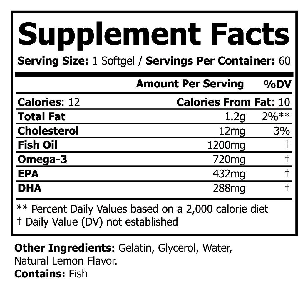 ROC814 Supplement Facts panel, including Daily Values and footnotes